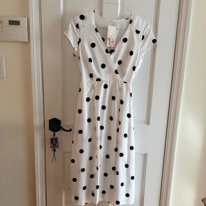 White Polka Dot Dress